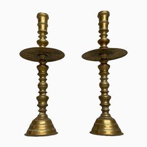 Vintage Copper Candlesticks, Set of 2-DWL-1347188