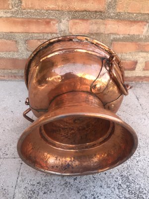 Vintage Copper Flower Pot-NOU-827550