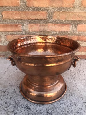 Vintage Copper Flower Pot-NOU-827550