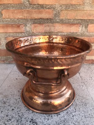 Vintage Copper Flower Pot-NOU-827550