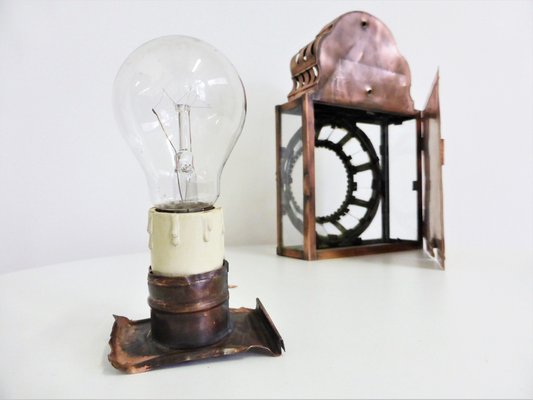 Vintage Copper Lanterns, Set of 2-KNM-948697