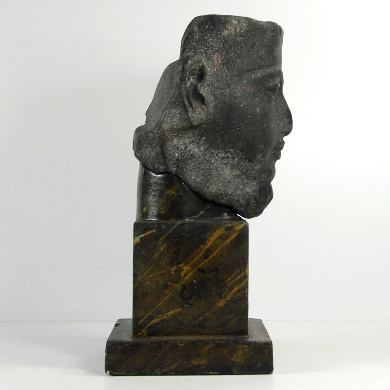 Vintage Copy of Ancient Sculpture Amun-Ra Head, 1950s