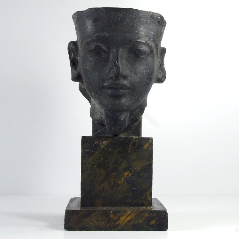 Vintage Copy of Ancient Sculpture Amun-Ra Head, 1950s