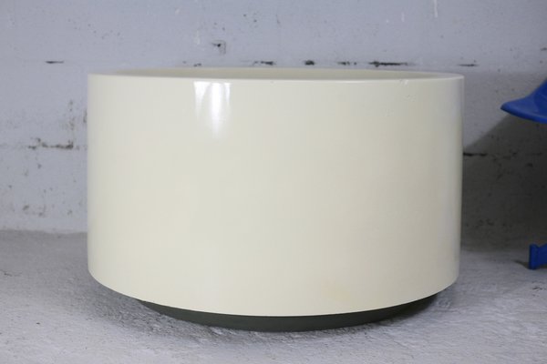 Vintage Cream Fiberglass Planter, 1970s-MAO-1189085