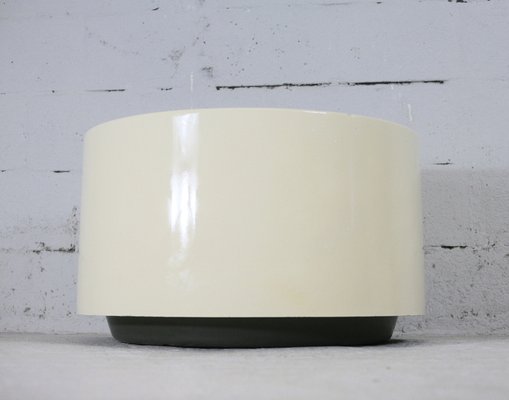 Vintage Cream Fiberglass Planter, 1970s-MAO-1189085