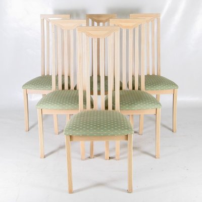 Vintage Cream Lacquered Chairs, Set of 6-DSC-1767842