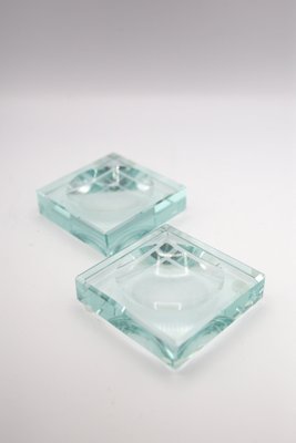 Vintage Crystal Ashtrays from Fontana Arte, Set of 2-RCE-1254090