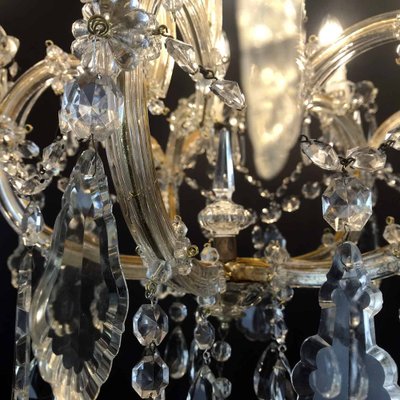 Vintage Crystal Chandelier, 1950s-TBU-2031613