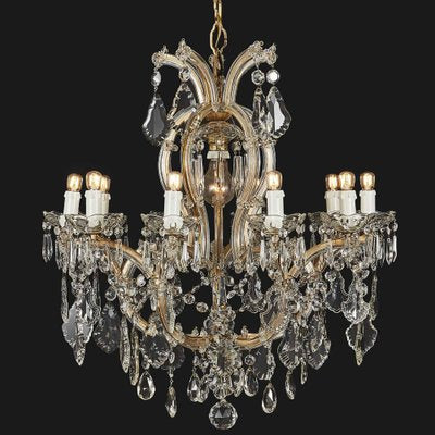 Vintage Crystal Chandelier, 1950s-TBU-2031613