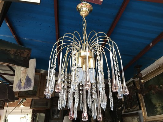 Vintage Crystal Chandelier, 1960s-WQQ-1373441