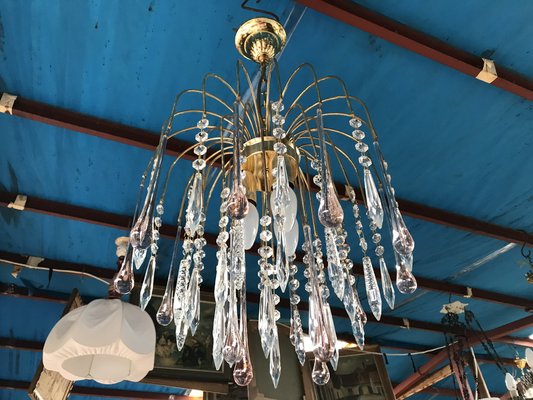 Vintage Crystal Chandelier, 1960s-WQQ-1373441