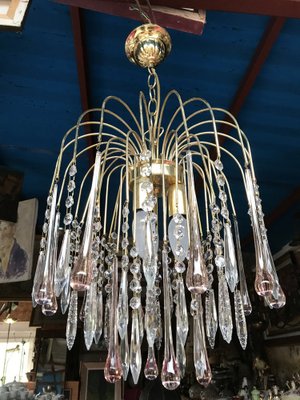 Vintage Crystal Chandelier, 1960s-WQQ-1373441