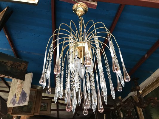 Vintage Crystal Chandelier, 1960s-WQQ-1373441