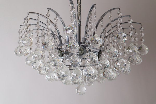 Vintage Crystal Chandelier, 1970s-ESB-1371451