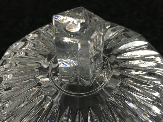 Vintage Crystal Glass Chocolate Box with Lid, 1950s-WQQ-983627