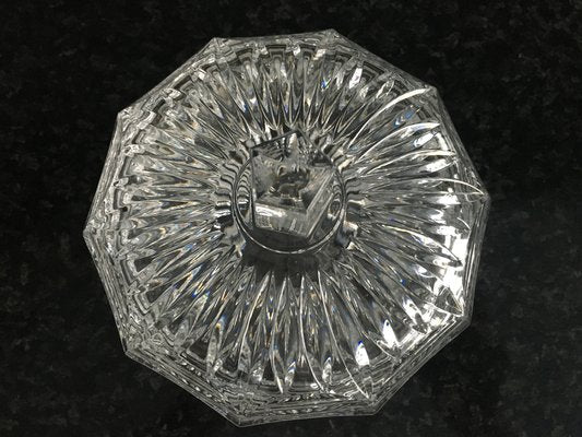 Vintage Crystal Glass Chocolate Box with Lid, 1950s-WQQ-983627