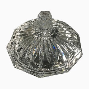 Vintage Crystal Glass Chocolate Box with Lid, 1950s-WQQ-983627