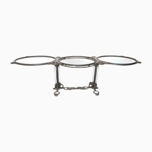 Vintage Crystal & Iron Dining Table Alchemica by Roberto Fallani, Italy, 1990s-ZCI-2018702