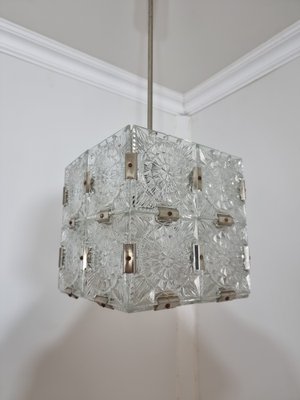 Vintage Cube Chandelier from Kamenicky Senov-QJA-1284351