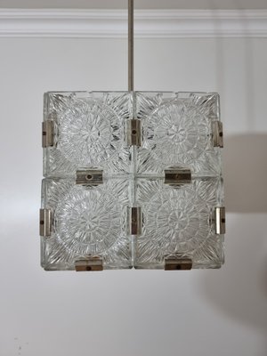 Vintage Cube Chandelier from Kamenicky Senov-QJA-1284351