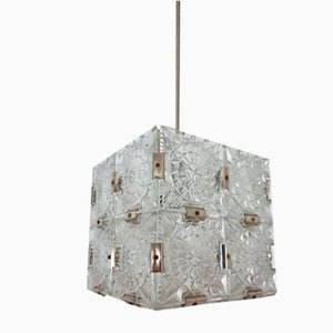 Vintage Cube Chandelier from Kamenicky Senov-QJA-1284351