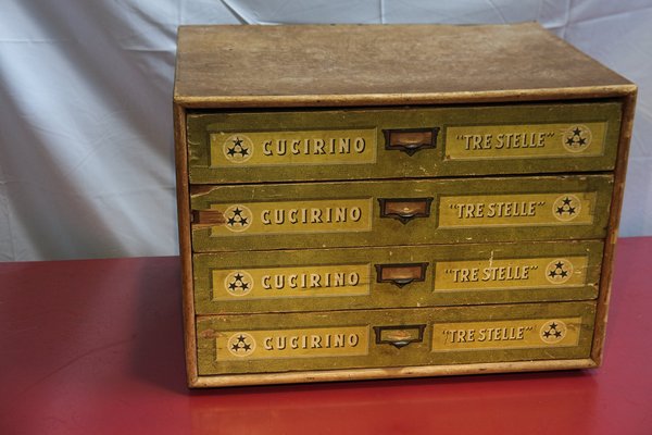 Vintage Cucirino Tre Stelle Display Chest of Drawers, Italy 1950-PYA-1790690