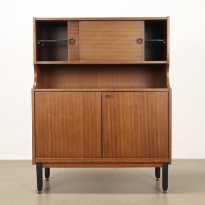 Vintage Cupboard Exotic Wood Veneer, Italy, 1960s-VMM-2022003