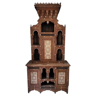 Vintage Cupboard with Arabic Inspiration with Inlayd-TCS-1749975