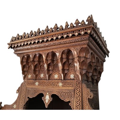 Vintage Cupboard with Arabic Inspiration with Inlayd-TCS-1749975