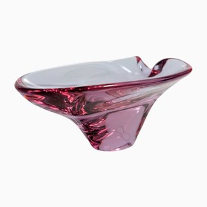 Vintage Czech Bowl in Alexandrite Glass from Sklo Union, 1950s-VTK-2016635