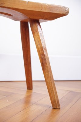 Vintage Czech Rustic Stool, 1940s-IND-840873