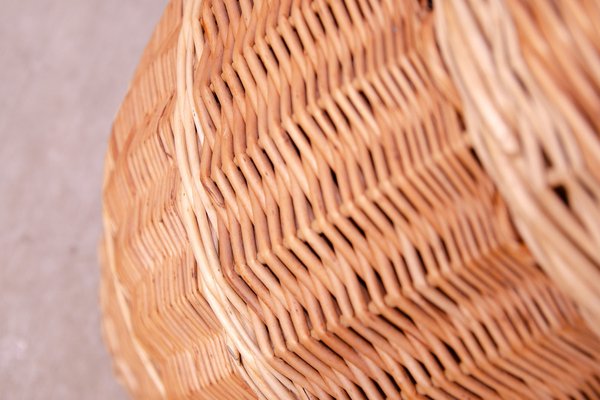 Vintage Czechoslovakiam Wicker Laundry Basket, 1970s-HXT-1770471