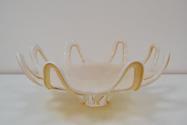 Vintage Czechoslovakian Bohemian Crystal Bowl, 1970s-TZ-995220