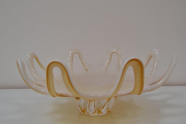 Vintage Czechoslovakian Bohemian Crystal Bowl, 1970s-TZ-995220