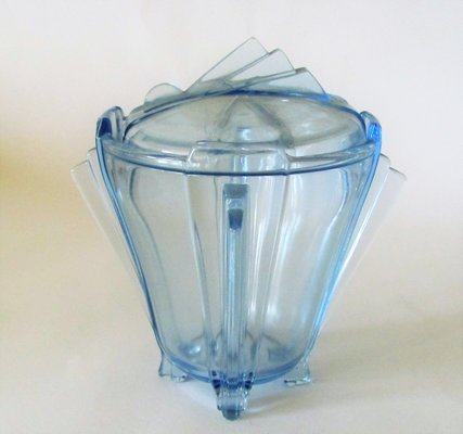 Vintage Czechoslovakian Cookie Jar from Pressed Glass, 1950s-ZWG-1374990