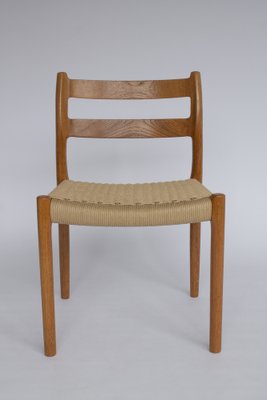 Vintage Danish #84 Chairs in Teak by Niels Møller, 1970s, Set of 4-DOM-1447870