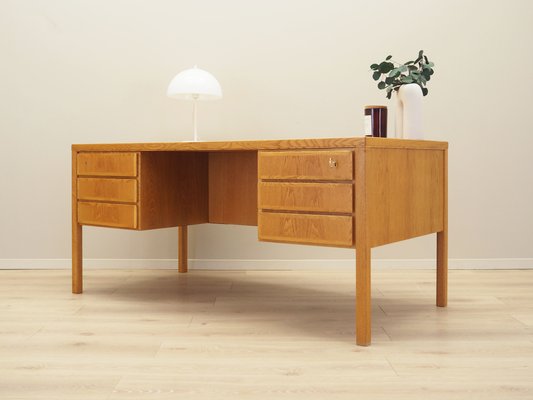 Vintage Danish Ash Desk from Omann Jun, 1970s-VND-2034652