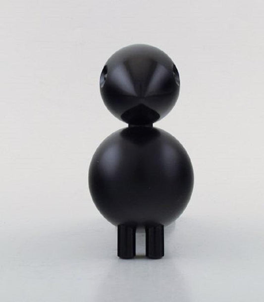 Vintage Danish Black Wooden Bird by Kay Bojesen