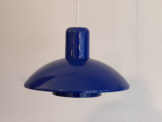 Vintage Danish Blue Pendant Lamp, 1960s-PAV-1815280