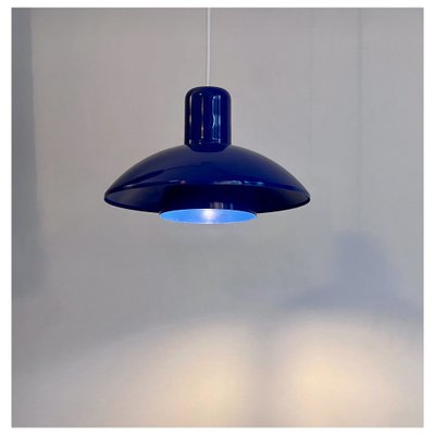 Vintage Danish Blue Pendant Lamp, 1960s-PAV-1815280