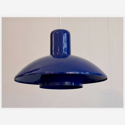 Vintage Danish Blue Pendant Lamp, 1960s-PAV-1815280