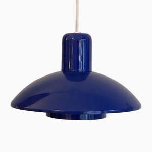 Vintage Danish Blue Pendant Lamp, 1960s-PAV-1815280