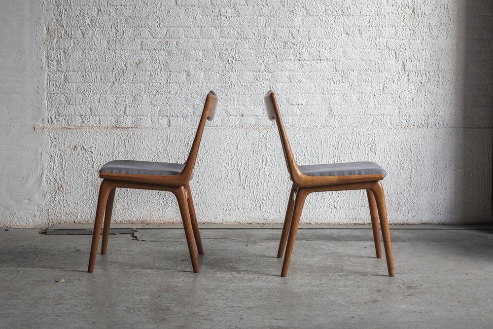 Vintage Danish Boomerang Dining Chairs by Alfred Christensen, 1960, Set of 4