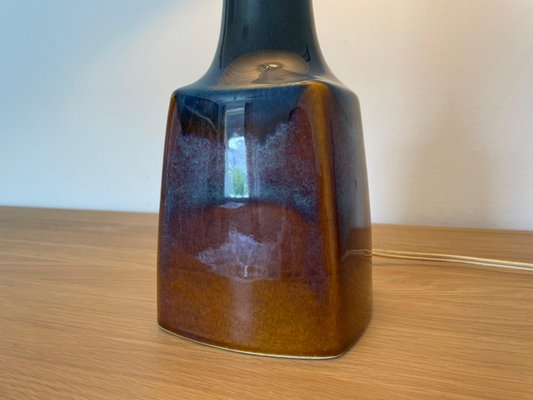 Vintage Danish Ceramic & Teak Lamp from Søholm, 1960s-WSA-976149