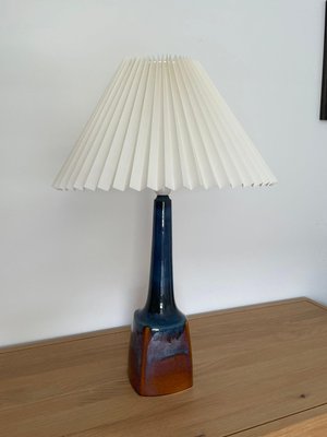 Vintage Danish Ceramic & Teak Lamp from Søholm, 1960s-WSA-976149