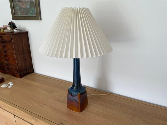 Vintage Danish Ceramic & Teak Lamp from Søholm, 1960s-WSA-976149