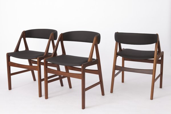 Vintage Danish Chairs by Henning Kjaernulf, 1960s, Set of 6-DOM-1332898