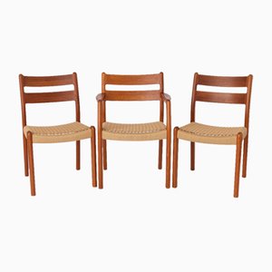 Vintage Danish Chairs in Teak from Emc Mobler, Set of 3-DOM-1818715