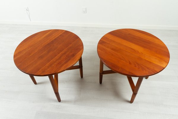 Vintage Danish Cherry Side Tables by Haslev Møbelsnedkeri, 1990s, Set of 2-WIX-1385523