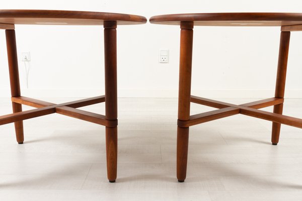 Vintage Danish Cherry Side Tables by Haslev Møbelsnedkeri, 1990s, Set of 2-WIX-1385523